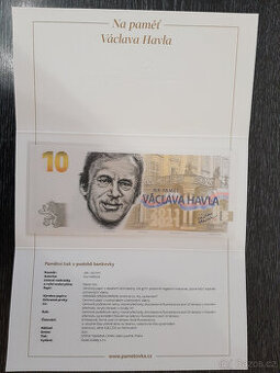 Pamětní bankovka Václav Havel