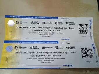 vstupenky: FINAL FOUR - Zlatá evropská volejbalová liga