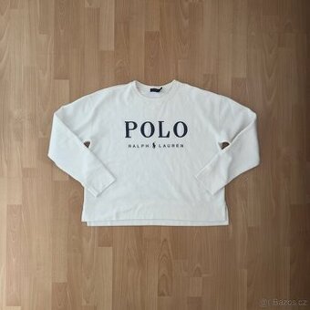 Ralph Lauren Polo bílá dámská mikina | vel. L | solidní stav