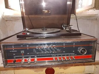 Retro gramo rádio, gramofon