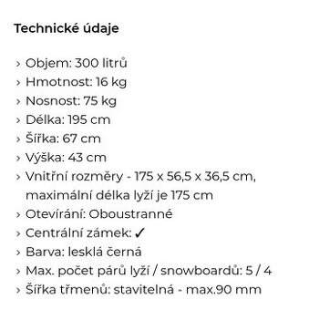 Střešní box Thule motion sport černý
