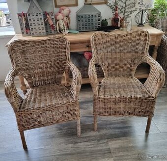 Ikea byholma ratanová křesla - židle