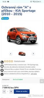 Kia Sportage ochranný přední rám