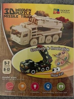 3D puzzle dřevěné