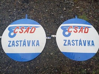 Smaltované cedule ČSAD