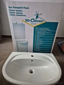 Umyvadlo + skříňka se zrcadlem