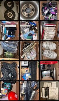 Veci vetes burza hromada uklid krabice