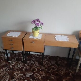Noční stolky retro - velmi pěkný stav, osobní odběr