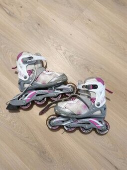 Dívčí rostoucí kolečkové brusle vel. 32 - 35