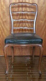 Starožitné židle 6 ks v kůži