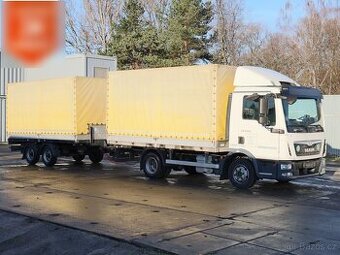 MAN TGL 8.250, EURO 6, ADR, 10 PALET+PŘÍVĚS 6,5 TUN, 10 PALE