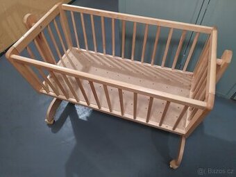 Dětská kolébka Scarlett 90 x 41 cm s kolečky