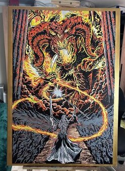 Obraz Lotr-Gandalf vs Balrog 70x100cm