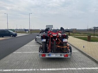 Pronájem vozíků na motorky a čtyřkolky