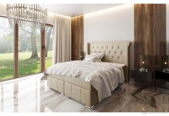 Sleva možná - Boxspring postel 200x200 top stav