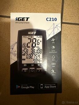 Cyklopočítač s GPS iGET C210 černý