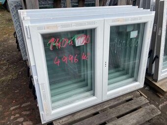 Prodám plastové okno 140x100 dvoukřídlé