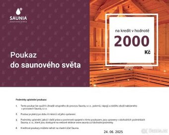 poukaz saunia