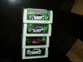 Škoda Fabia 3 R5 abrex 1:43 bílá a Barum Rally