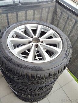 Prodám 4x alu kola 17 " 5x112(Mercedes E)+ zimní pneu + TPM