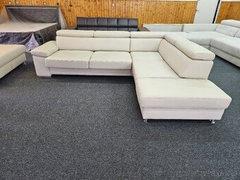 KOŽENÁ SEDACÍ SOUPRAVA + TABURET