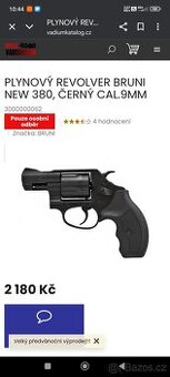 Bruni mod.new 380 plynová pistole 9 mm