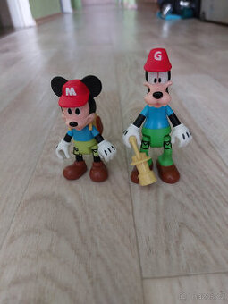 autíčka, dinosauři, požárník Sam, Mickey mouse, plyšáci