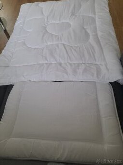 Prodám zánovní polštářek a přikrývku do postýlky Top stav