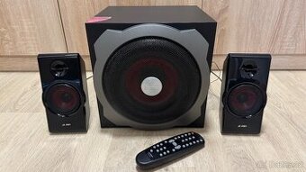 Reproduktory 2.1 k PC s FM rádiem