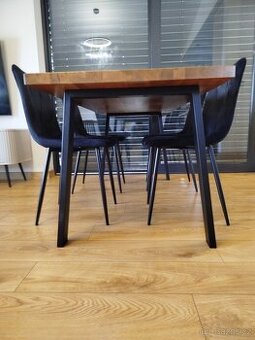 Kovové nohy na stůl ve tvaru U černé (2 ks v sadě)