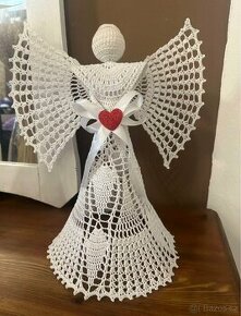 Anděl háčkovaný- vánoční dekorace