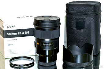 Sigma 50 mm f/1,4 DG HSM Art pro Sony E + UV filtr 77mm