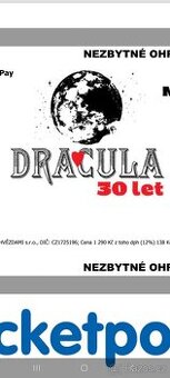 Vstupenky Dracula 30