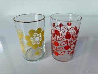 Retro sklenice s potiskem