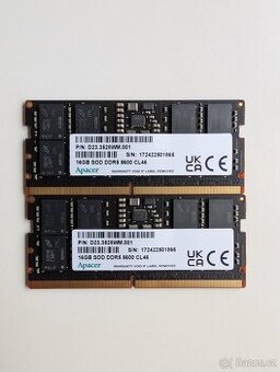 Apacer SO-DIMM RAM 32GB kit DDR5 5600