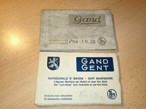 2 soubory se starými pohlednicemi Gentu - Belgie.