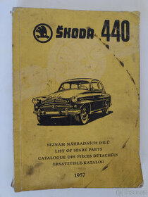 ŠKODA 440, SEZNAM ND, 1957, OCTAVIA, SPARTAK