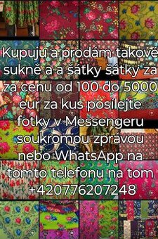 Kupuju šátky a sukně kašmírové