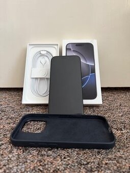 iPhone 16 Pro 256gb Black. Stav noveho, 18m zaruka, obal.