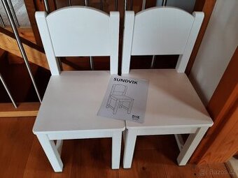 Dvě dětské židličky IKEA SUNDVIK
