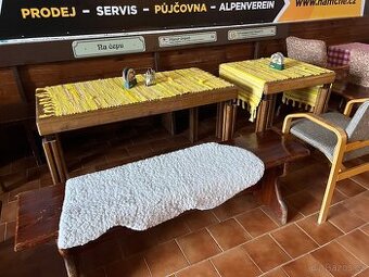 Prodam stoly, lavice a zidle z restaurace