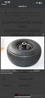 Elektromotor na e-koloběžku Ecowheel