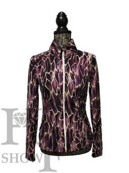 Westernová show halenka XS fialová