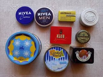 Staré plechové krabičky