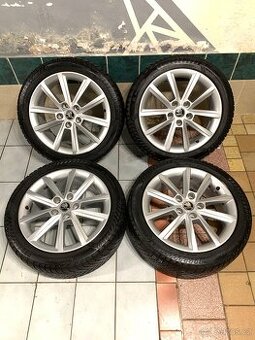 Alu kola Škoda R17 5X112 ZIMNÍ PNEU 225/45 R17 TERON
