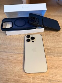 iPhone 14 Pro – 128 GB, Zlatý – skvělý stav + příslušenství