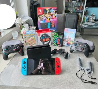 Nintendo Switch Oled Mega Konvolut Faktura OVP