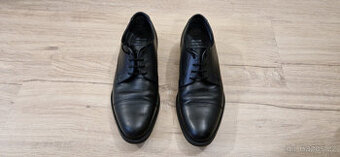 Pánské polobotky Baťa, vel.40, pravá kůže, černé