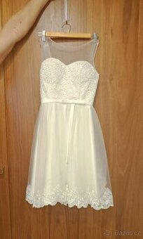 Svatební šaty, popůlnoční šaty, šaty pro družičku