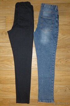 2x chlapecké džíny, vel 170